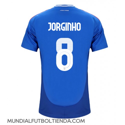 Camiseta Italia Jorginho Frello #8 Primera Equipación Replica Eurocopa 2024 mangas cortas